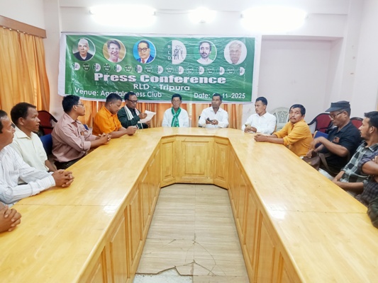 Former Minister Manindra Reang joined Rashtriya Lok Dal (RLD) during a programme held at Agartala Press Club on November 1st.